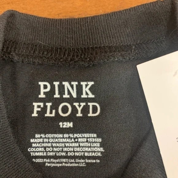 xSOLD Pink Floyd Band T-Shirt 12M, NWT, Rocker Parent Gift / little rocker - Picture 2 of 6